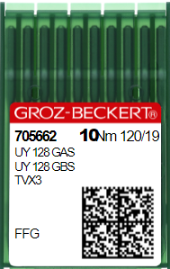 Игла швейная промышленная для распошивальных машин Groz Beckert UY128 GAS,TV*3 №120 FFG/SES 132866319 фото