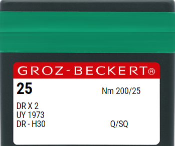 Голка швейна промислова для мешкозашивочных машин Groz Beckert DRx2/UY 1973 №200 5051-98-200 фото