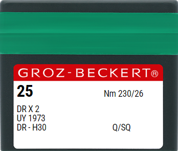 Голка швейна промислова для мешкозашивочных машин Groz Beckert DRx2/UY 1973 №230 5051-98-230 фото