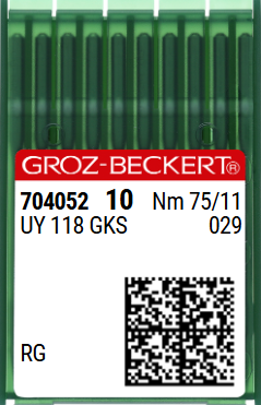 Игла швейная промышленная Groz Beckert UY118 GKS №75 RG 7062-05-75 фото