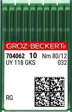 Голка швейна промислова Groz Beckert UY118 GKS №80 RG 7062-05-80 фото
