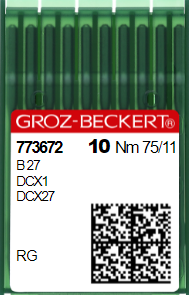 Игла швейная промышленная для оверлока Groz Beckert B27/DC*27 №75 132866538 фото