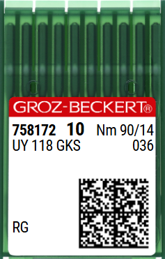 Игла швейная промышленная Groz Beckert UY118 GKS №90 RG 7062-05-90 фото