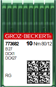 Игла швейная промышленная для оверлока Groz Beckert B27/DC*27 №80 132866539 фото