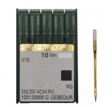 Groz Beckert 579 № 100 GEBEDUR иглы для промышленных петельных машин цепного стежка 132869871 фото