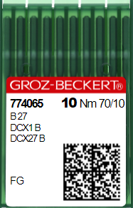 Игла швейная промышленная для оверлока Groz Beckert B27/DC*27 №70 FG/SUK 132866573 фото