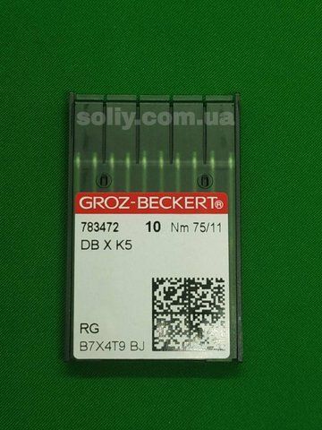 Groz Beckert DB*К5 универсальные иглы для промышленных вышивальных машин №75 132869982 фото